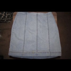 Denim mini skirt
